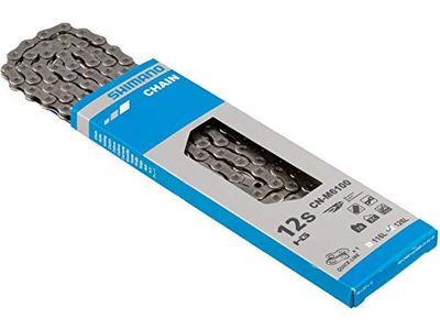 Shimano Uniseks M6100 2091060010 Łańcuch Rowerowy, Srebrny, 126 ogniw