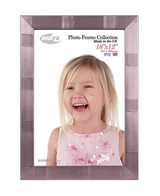 Inov8 Framing Photo Frame Striped Silver 18x12 2PK, 29.21 x 21.59 x 10.16 cm