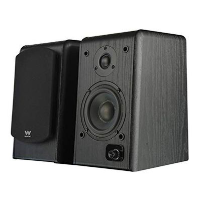 Woxter Dynamic Line DL-610 Black - Altavoces de estantería terminados en Madera autoamplificados (20 RMS 180 W, Bluetooth, conexión de 3,5mm, PC, TV, Tablets, Smartphones, mp3...)