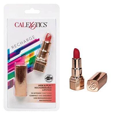 CalExotics Vibromasseurs Classiques Hide/Play Lipstick Recharge Rouge