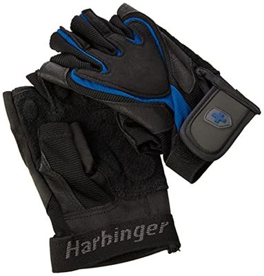 Harbinger Heren Training Grip Gewichtheffen Handschoenen Zwart Zwart XL