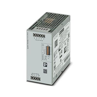 Phoenix Contact 2904622 QUINT4-PS/3AC/24DC/20 - Fuente de alimentación para Carril DIN (24 V, CC, 20 A, 3 Unidades)