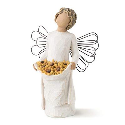 Willow Tree Figura de anjo com girassóis, Home Deco, Enesco
