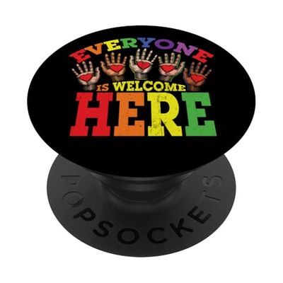 Profesor de Idaho Todos son bienvenidos aquí Igualdad LGBT PopSockets PopGrip Adhesivo