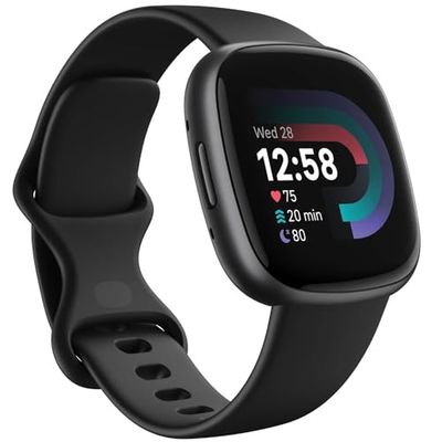 Fitbit Versa 4 - Sportieve smartwatch met ingebouwde gps en een batterijduur tot 6 dagen. Compatibel met Android en iOS.