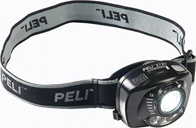 PELI 2720 Nachtzicht Vriendelijke LED Hoofdlamp Met Bediening Via Gebaren, Bewezen Premium Kwaliteit voor Professioneel Gebruik, IPX4 Waterbestendig, 200 Lumen, 103 Uur Autonomie, Kleur: Zwart
