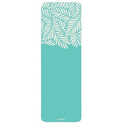 Retrospec Solana Yogamat 2,5 cm dik met nylon band voor mannen en vrouwen - antislip oefenmat voor thuis yoga, pilates, stretching, vloer en fitness workouts - Blue Lagoon