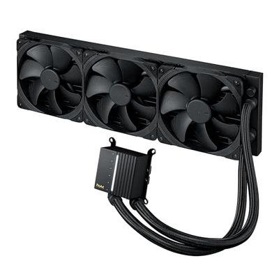 ASUS ProArt LC 420 all-in-one CPU liquid cooler with illuminated status meter, 3x Noctua NF-A14 industrial PPC-2000 PWM 140mm radiator fans, compatible with Intel LGA 1700/1200/ 115x & AMD AM5/ AM4