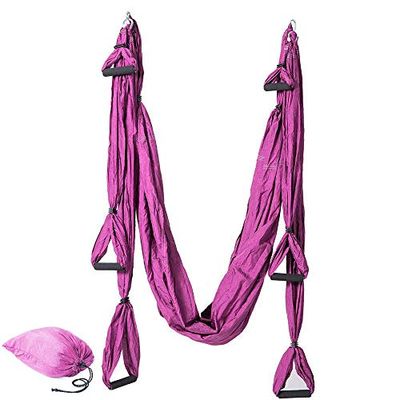 Altalena yoga | Yoga swing antigravità | Amaca aerea per Asana yoga in materiale super resistentie - NYLON TAFFETTà 210T (VIOLA)