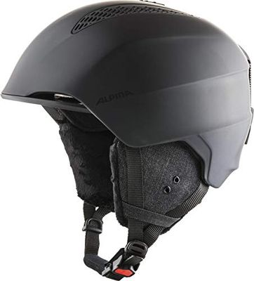 ALPINA Unisex - Volwassenen, GRAND Skihelm, black matt, 57-61 cm