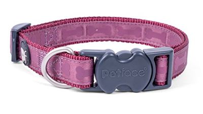 Petface Tonal Bones Collier pour Chien Motif os Taille L