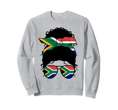 South African Girl South Africa Flag Proud Woman Sweatshirt
