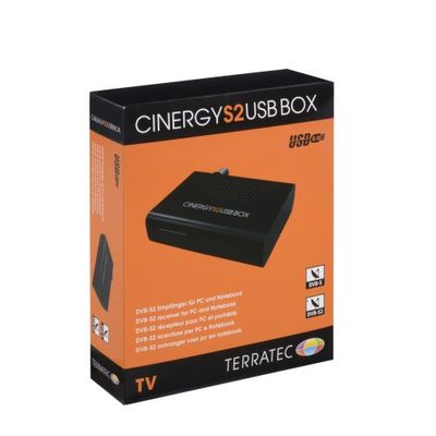 Terratec Cinergy S2 USB BOX DVB-S, DVB-S2 TV- en radio-tuner, de ruimtebesparende satellietontvanger voor digitale televisie op je notebook