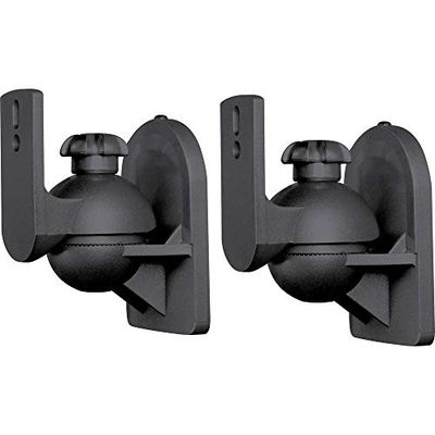 SPEAKA PROFESSIONAL Support Mural pour Haut-Parleur SP-5369944 inclinable + pivotant Noir 1 Paire(s)