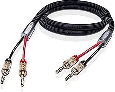 OEHLBACH XXL Fusion Two B - afgeschermde high-end luidsprekerkabelset met banana-connector, Made in Germany - 2 x 5 m