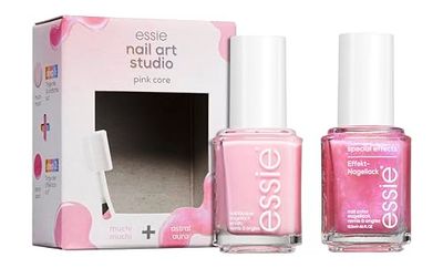 essie nail art studio set pink core (nr 17 muchi muchi, nr 20 astral aura)