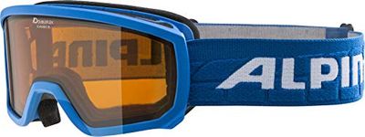 ALPINA Unisexe - Enfants, SCARABEO Lunettes de ski, lightblue, One Size