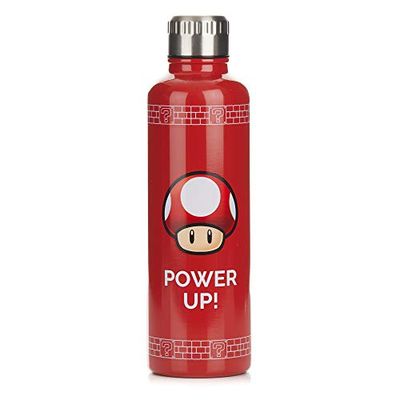 Paladone Super Mario Power Up waterfles - mors- en lekbestendig deksel ontwerp - 500 ml