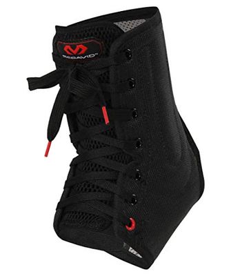 McDavid MD199-01-31 Chevillère à lacets avec baleines Noir Taille XS