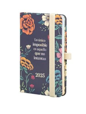 Finocam - Minimal Agenda Design 2025 Week View Horizontal January 2025 - December 2025 (12 months) Impossible Spanish