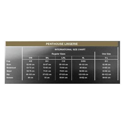 Penthouse, Thong, Various Sizes, Lingerie, Classified, Size S/M-LXL, Colour:White, Size:L/XL