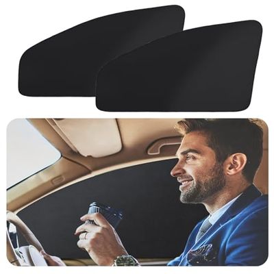 ZATOOTO Car Side Window Sunshades 2 pcs - Baby Front Side Window Sun Shade Magnetic Privacy Curtain Keeps Cooler for Kids Sleeping Sun UV Rays and Glare Protection for Your Child (WZ-Front)