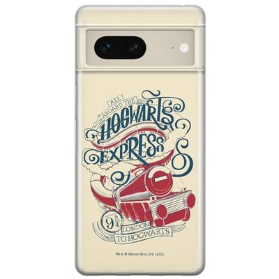 ERT GROUP mobiltelefonfodral för Google PIXEL 7 originalt och officiellt licensierat Harry Potter mönster Hogwart Express 001 anpassad till formen på mobiltelefonen, fodral tillverkad av TPU-plast
