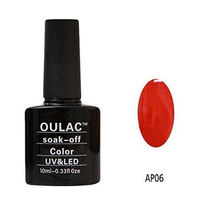 oulac UV LED GEL auflösbarer Vernis à ongles – ap06, 1er Pack (1 x 10 ml)