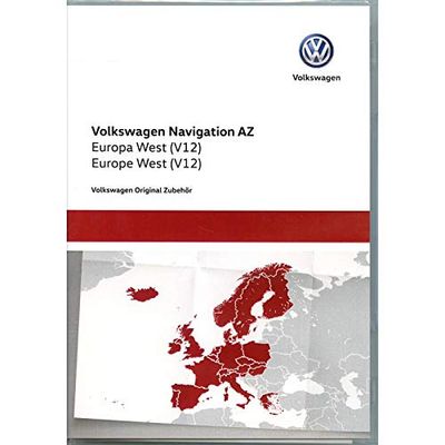 Volkswagen 3AA051866BE Original VW SD-kortnavigering V12 Europa West RNS 315 navigationssystem satellitnavigator programuppdatering endast för plattform AZ