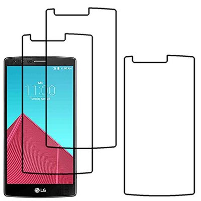 ebestStar - Pack x3 Protector Pantalla Compatible con LG G4 H815, G4 Dual-LTE Películas Flexibles Anti Huellas Anti arañazos, Instalacion Sin-Burbujas [Aparato: 149 x 76.2 x 9.8mm, 5.5'']
