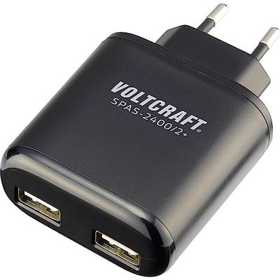 Voltcraft SPAS-2400/2+ VC-11332175 - Cargador USB (corriente de salida máx.) 4800 mA 2 x USB