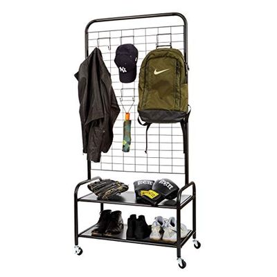 Store It Coat Stand, Metal, Black, 77x45x167cm