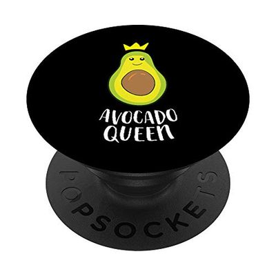 PopSockets Cute Avocado Girl Avocado Women Avocado Queen PopGrip: Impugnatura per Telefoni Cellulari e Tablet Intercambiabile