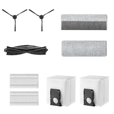 EUREKA J20-KIT1 Robot Vacuum Cleaner Accessory Kit, Nylon Non-Woven Fabric Plastic Parts Ultra-fine Fiber Polyester