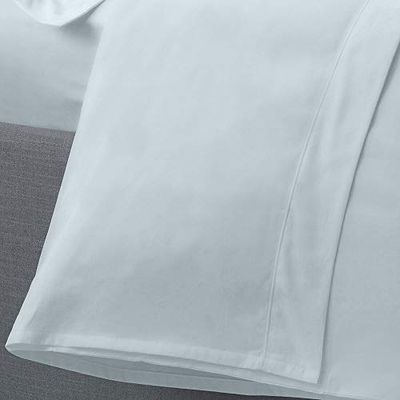 Serene Drap Plat Facile d'entretien, Polyester, Bleu Canard, Super King Size