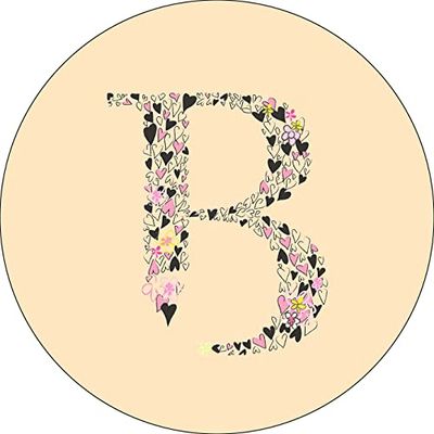 Bonateks, Round Digital Printed Mouse Pad, Non-Slip Base, for Office and Home, Diameter:22cm