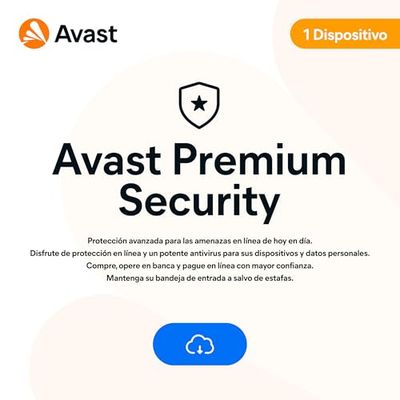 Avast Premium Security 2025 | Antivirus 1 Dispositivo | 1 Año | Descarga digital