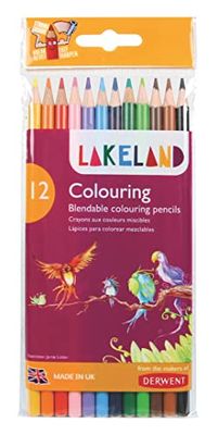 Lakeland Colouring Pencils, Set of 12, School or Home Use, 33356