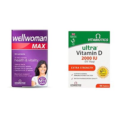 Wellwoman Max Support Pack with Vitamin D 2000IU