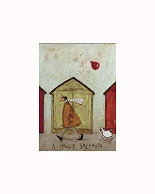 The Art Group Sam Toft (en moody ballong) – monterat tryck 24 x 30 cm, papper, flera färger, 24 x 30 x 1,3 cm