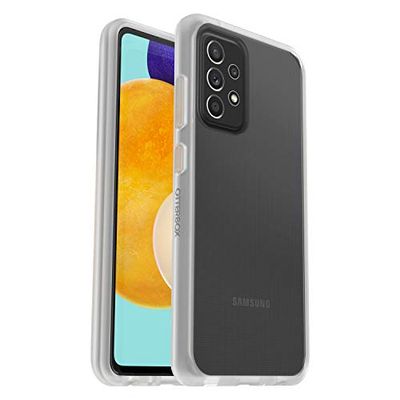 Otterbox Cover per Samsung Galaxy A52/A52 5G/A52s 5G Sleek, resistente a shock e cadute, cover Sottile, testata a norme anti caduta MIL-STD 810G, Trasparente, Senza Retail Package