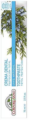 Corpore Sano Total Protection Toothpaste-Juniper,Thyme,Rosemary,Sage, Mint-FLUOR/SLS FREE-CERTIFIED ORGANIC-75 ml/2.5 fl oz by Corpore Sano