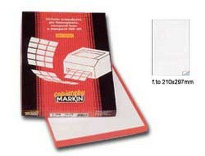Markin 210C503RO Rectangle Permanent Rouge 100pièce(s) étiquette auto-collante - Étiquettes auto-collantes (Rouge, Rectangle, Permanent, A4, Cellulose, 70 g/m²)