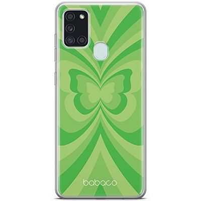 Babaco ERT GROUP mobile phone case for Samsung A21s original and officially Licensed pattern Butterflies 001 optimally adapted to the shape of the mobile phone, case made of TPU