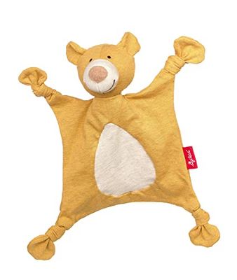 Sigikid 39823 - Pañuelo para niños y niñas de 0 a 36 Meses, diseño de Oso, Color Amarillo