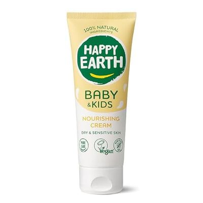 Happy Earth Baby & Kids Voedende crème - Kinderlichaamscrème - 100% natuurlijke ingrediënten & veganistisch - Voedend - 75 ml