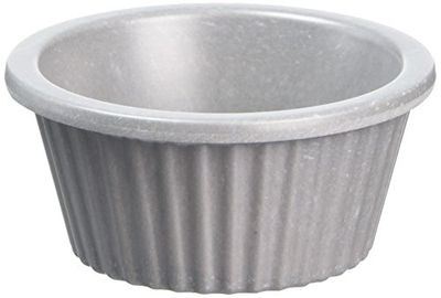 Stalwart MZ20001 Fluted Ramekin, Bamboo, 1 oz., Light Grey