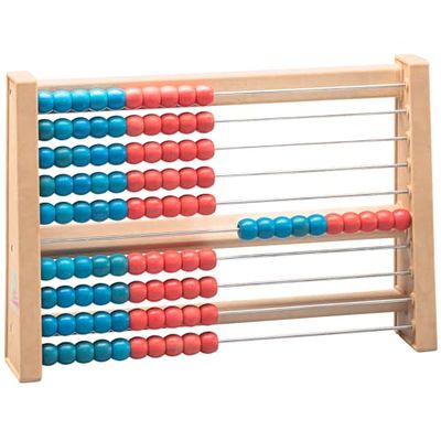 WISSNER actief leren - 100 er berekening frame rood/blauw - RE-Wood
