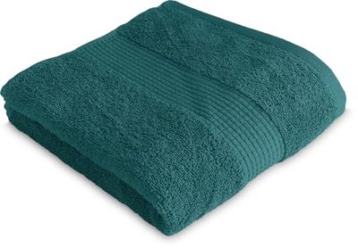 Serviette de Toilette 50 x 90 cm - 100% Coton - 450 GR/m2 - Bleu Canard
