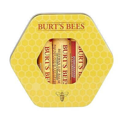 Burt´s Bees Trio Tin Lip Balm - Beeswax + Pomegranate + Honey Edizione Limitata, color Multicolor